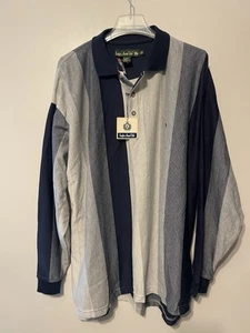 NWT Vintage 90s Knights Of The Round Table Striped Polo Shirt Mens Sz BIG 3XL - Picture 1 of 9