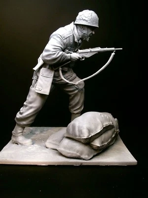 120mm Resin model kit. Pegasus Bridge. 'Up The Ox and Bucks' 6th Airborne Div. - Image 1 of 4