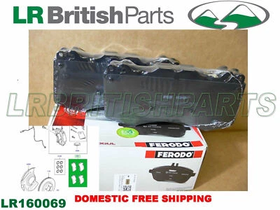 Pastilhas de freio dianteiras LAND ROVER RANGE ROVER 10-12 SC RANGE ROVER 13-21 LR160069 - Imagem 1 de 4