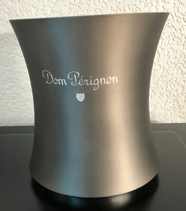 DOM PERIGNON GRAPHITE PEWTER COOLER / BUCKET UNUSED SMALL TRANSPORT DAMAGE - Picture 1 of 6