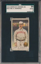 1910 E91C AMERICAN CARAMEL CO. - JNO. A. DONOHUE - SGC 30 GD 2 (SVSC)