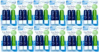 Derma Intensive Lip Balm 3 Pack Original Aloe Vera x12