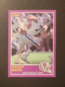 1989 Score Supplemental Scott Davis Los Angeles Raiders #401S - Bild 1 von 1