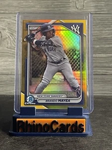 2024 Bowman Chrome Brandon Mayea Gold Refractor /50 Rare! - Bild 1 von 2
