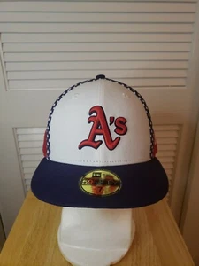 NWS Oakland Athletics Patriotic New Era 59fifty 7 MLB - Picture 1 of 8
