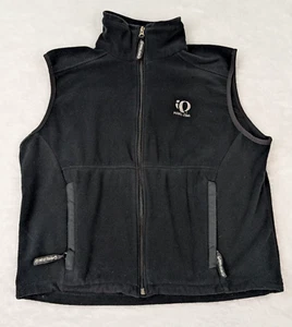 Pearl Izumi Vest Women’s Size Medium Fleece Full Zip Mock Neck Black Cycling USA - Picture 1 of 9