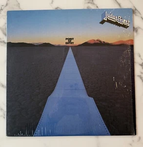 Judas Priest Point Of Entry Vinyl LP Record VG+ Early RE Shrink - Imagen 1 de 4