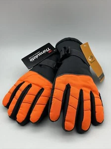 Champion 3M Winter Thinsulate Boys Ski Gloves S/M Orange And Gray 4/7 - Picture 1 of 2