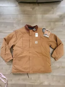 NEW Carhartt C03 BRN Arctic Wear Traditional Coat 52 Tall Quilt Lined Tan Brown - Picture 1 of 9