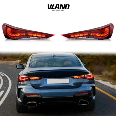 Red LED Tail Lights For BMW 4-SERIES 2020-2024 M4G82G83G22G23 Upgrade Sequential - Image 1 of 4