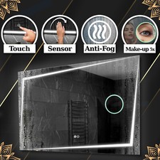 Berlin ILLUMINATO LED specchio del bagno INTERRUTTORI make-up