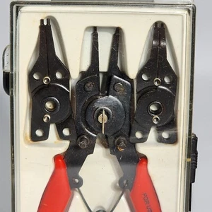 Michigan Industrial Tools #3578 5 Piece Snap Ring Pliers Set Red - Picture 1 of 11