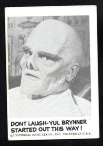 DON'T LAUGH BRYNNER STARTED THIS WAY 1961 LEAF SPOOK STORIES #39 NO CREASES VGEX