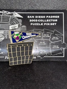 2003 QUALCOMM San Diego Padres FAREWELL MLB COCA COLA PUZZLE PINSET Pin #5 RARE! - Picture 1 of 4
