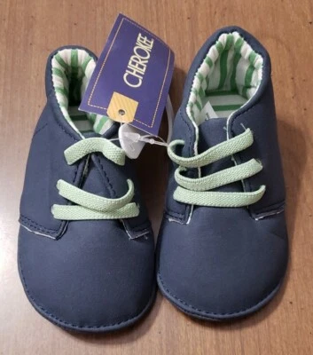 Infant 3-6 months Boys Cherokee Shoes Boots Blue & Green - Image 1 of 4