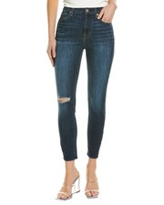 7 For All Mankind Gwenevere Emerald High Rise Ankle Jean Women's Blue 23