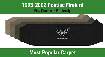 Alfombra de cubierta pequeña Lloyd Ultimat para '93-02 Firebird con plata con pájaro y negro Trans A Foto 1 de 4