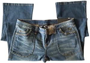 NOS Harley Davidson Womens Low Rise Bootcut Stretch Jean Denim Pants 96331-10VW - Picture 1 of 4