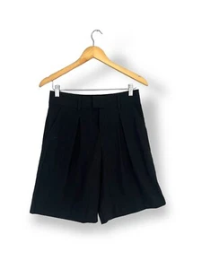Light before Dark Black linen Shorts size XS chino smart casual summer - Picture 1 of 10