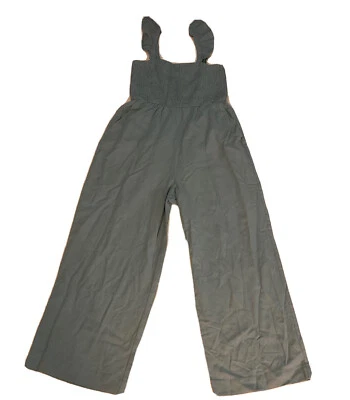 Pink Lily boutique Blue Sleeveless Jumpsuit Linen Blend Women’s Size S￼ - Image 1 of 4