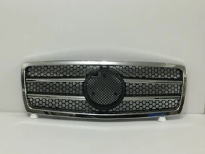 Front Grille Chrome Black 2 Fins For '1992-'1999 Benz W140 S-Class A Style - Picture 1 of 4