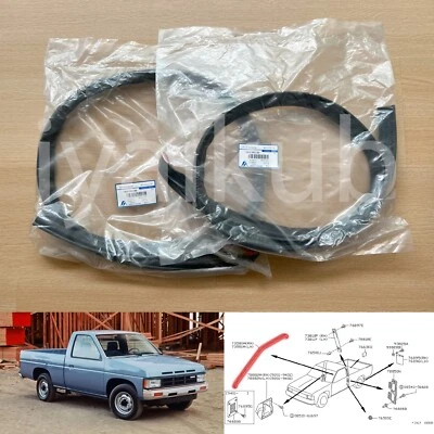 86-97 para Nissan Cuerpo Duro Navara D21 Puerta Techo Goteo Resistente Sello de Goma Foto 1 de 4
