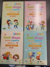 SANK Magic Preschool Practice Copybook Alphabet Drawing Math Number 3 +