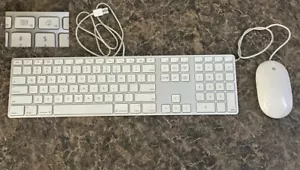 Apple Keyboard And Mouse Combo A1243 Keyboard And A1152 Mouse - Picture 1 of 3
