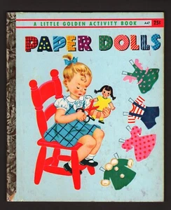Kompletter Zustand Die Papierpuppe Hochzeit ungeschnittenes kleines goldenes Buch A47 LGB 1951 - Bild 1 von 2