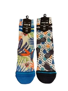 2x Stance Kid's Wade Collection Casual Poly Blend Socks Crew Height Y:3-5.5 L - Picture 1 of 4