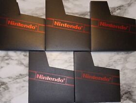 NES NEW 5 Authentic Nintendo Logo Branded Reproduction Dust Covers Game Sleeves