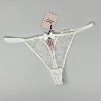 Tanga de novia Agent Provocateur Willa blanca AP3 mediana nueva con etiquetas Foto 1 de 4