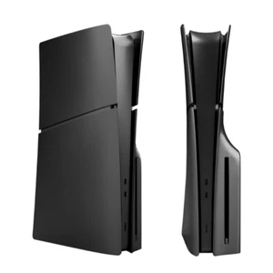 Black PS5 Slim Faceplate Cover Plate Shell - Disc Version for PlayStation 5 - Picture 1 of 5