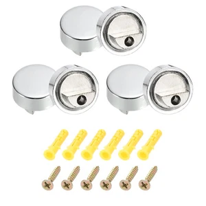 Mirror Holders Clips, 6Pcs Mirror Mounting Clips for 6-7mm Glass(20mm Silver) - Picture 1 of 6