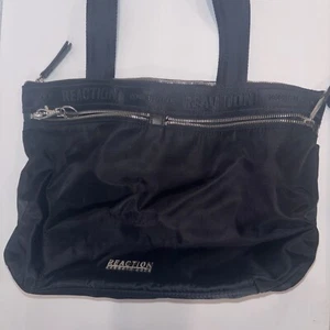 Kenneth Cole Designer Reaction Handtasche schwarz Handtasche Beuteltasche schwarz groß - Bild 1 von 9
