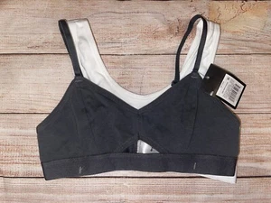 Girls Small 2-Pack Bras Gray & White NWT - Picture 1 of 3