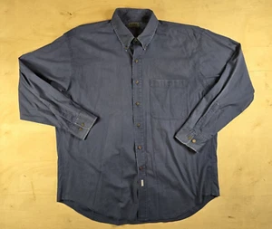 Camisa De Colección Chaps Ralph Lauren Para Hombre 17.5 (34-35) Azul Manga Larga Con Botones - Imagen 1 de 17