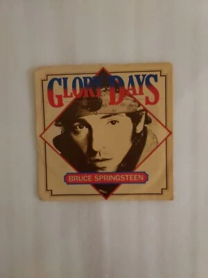 45 RPM Vinyl Record Bruce Springsteen Glory Days Picture Sleeve VG - Image 1 of 4