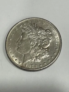 AU 1878-S Morgan Silber Dollar - Bild 1 von 2