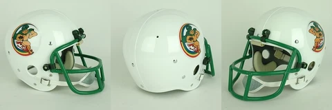 HAWAII RAINBOWS 1975 Vintage Riddell TK Suspension Football Helmet Cover