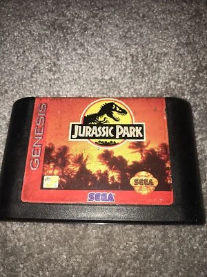 Jurassic Park (Sega Genesis, 1993) Working Game Only Free Shipping - Image 1 of 4