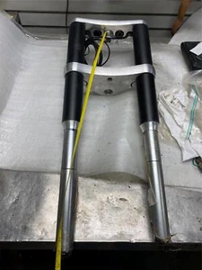 American Suspension Air Forks Inverted Wide Glide Harley Softail Chopper Custom - Picture 1 of 16