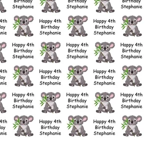 Koala Personalised gift wrapping paper Birthday Anniversary - Picture 1 of 2