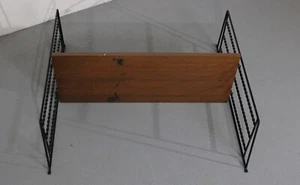 STRING REGAL Schwarz Vintage Regal Regalsystem Stringregal Retro Metall Holz - Bild 1 von 6
