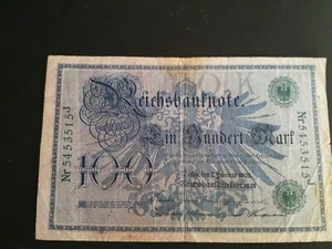 Reichsbanknote 100 Mark 7 Feb. 1908 - Bild 1 von 4