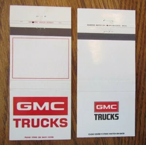 GENERAL MOTORS (GMC TRUCKS) MATCHBOOK COVERS: EMPTY MATCHCOVERS -F11 - Picture 1 of 1