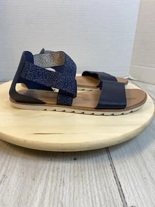 SOREL Sandals Women Size 10 ELLA II IN Navy Nocturnal Sea Salt - Picture 1 of 7