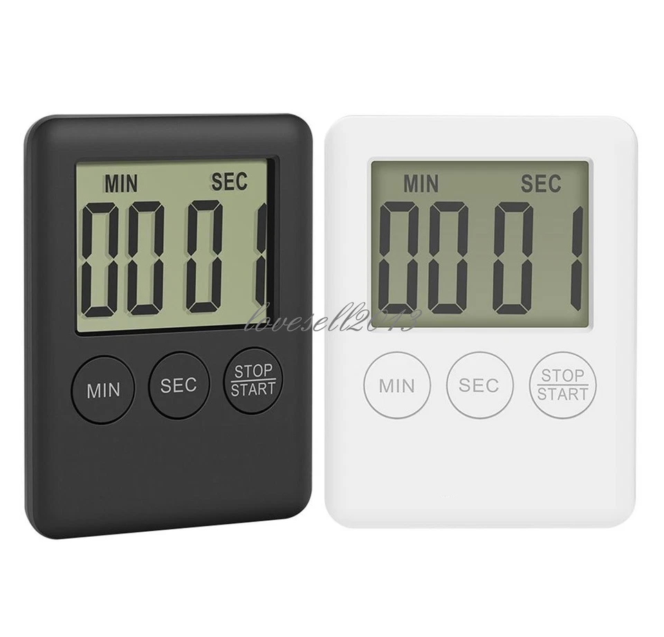 Neu LCD Display Digital Küche Kochen Timer Countdown Up Uhr Wecker Magnetisch - Bild 1 von 1