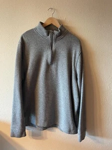 Suéter Old Navy Para Hombre XXL Gris Polar Pullover Cuarto Cremallera Manga Larga - Imagen 1 de 15