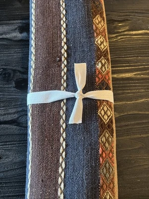 Pottery Barn Lodge Kilim Table Runner 18” X 108” Wool New Sample Item - Image 1 of 2